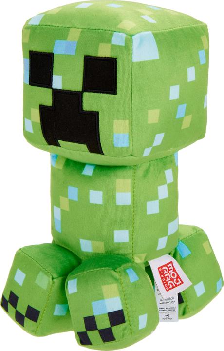 Actual product image Mattel Minecraft Charged Creeper Plush Character, 8-inch Collectible Soft Doll Inspired by the Video Game (15.90 cm)