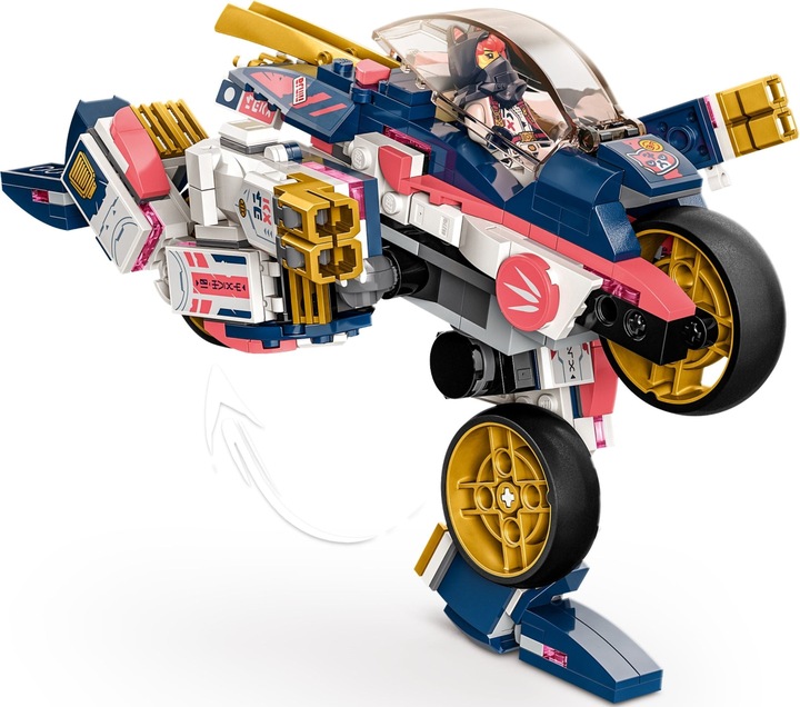 Actual product image LEGO Ninjago Sora's Mech transforms into a racing bike (71792). (71792, LEGO Ninjago)