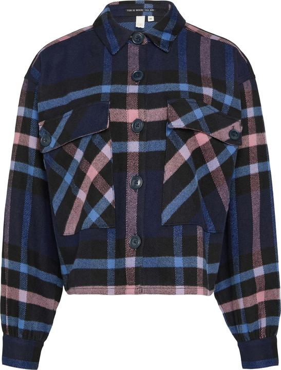 Actual product image S.Oliver Bluse Cropped Overshirt aus Flanell (38)