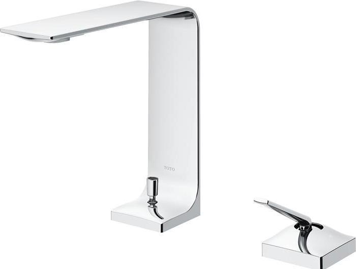 TOTO ZL Mitigeur monocommandé 2 trous pour lavabo Saillie 144mm, hauteur 174mm chromé