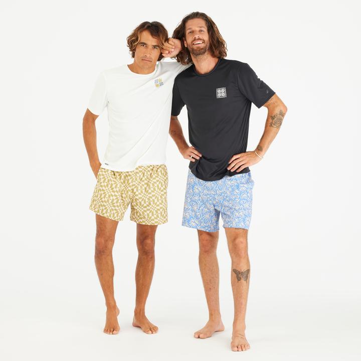 Produktbild Olaian UV-Shirt Surfen Herren UV-Schutz UPF50+ Blackflower schwarz (3XL)