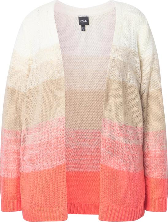 Image du produit Ulla Popken Cardigan encolure en V et manches longues, dégradé de couleurs (62)
