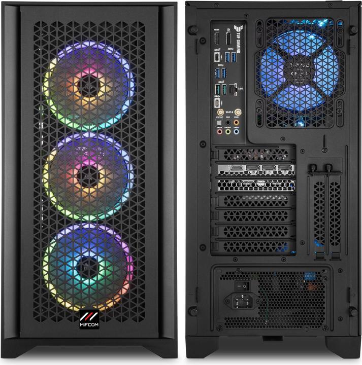 Actual product image Mifcom Savage RGB RTX3070 Core i7 12th Advanced (1500 GB, 32 GB, Intel Core i7-12700K, GeForce RTX 3070)
