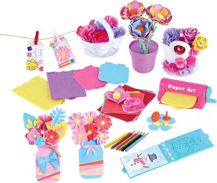 Actual product image Play Paper flower craft set, 79 pcs.