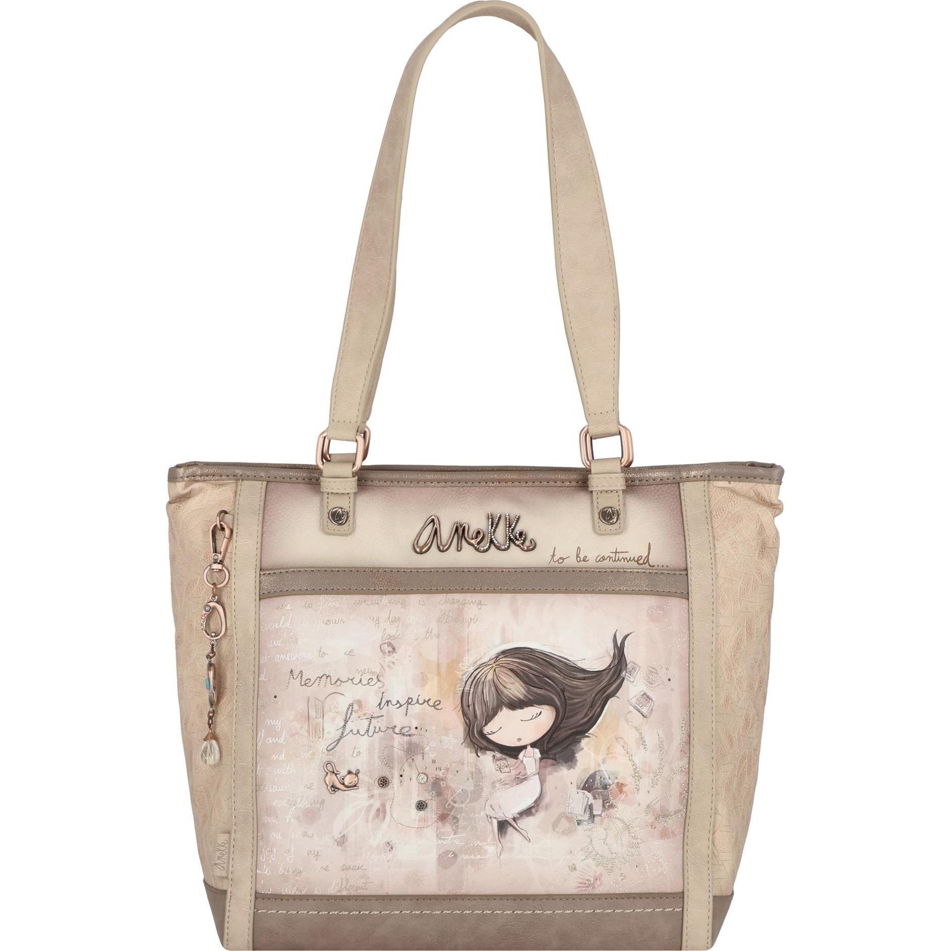 Anekke, Handtasche, Nature Schultertasche 40 cm, Mehrfarbig