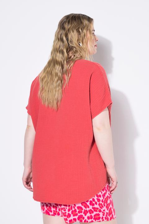 Produktbild Studio Untold Blusenshirt, oversized, Musselin, V-Ausschnitt (46, 48)