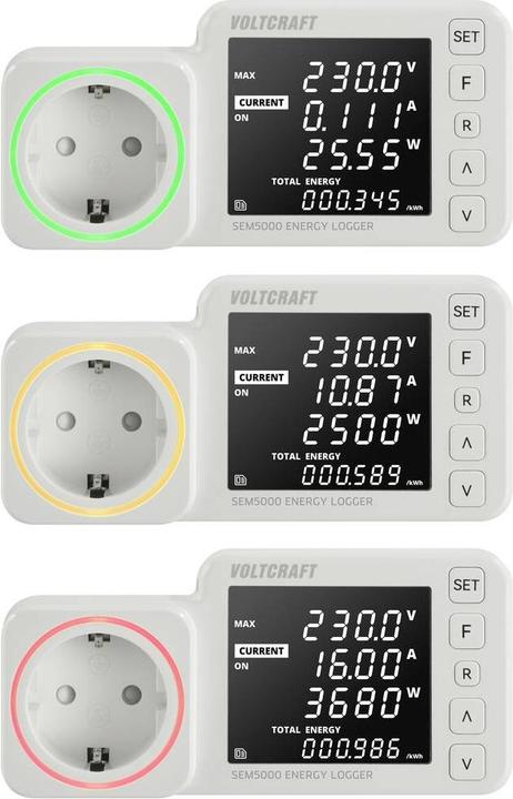 Produktbild Voltcraft SEM5000 Energiekosten-Messgerät Kostenprognose Alarmfunktion Stromtarif