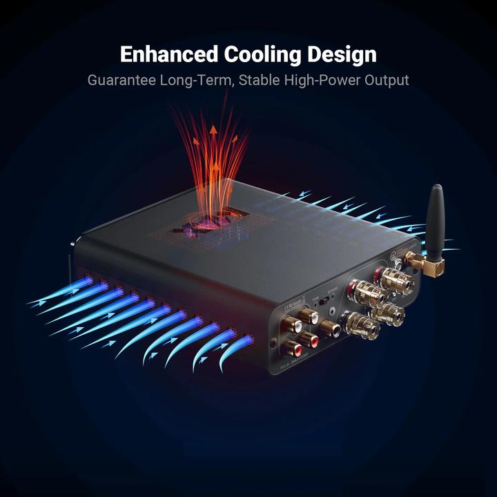 Actual product image Fosi Audio BT20A MAX 32V, 2.1 Kanal Audioverstärker Bluetooth