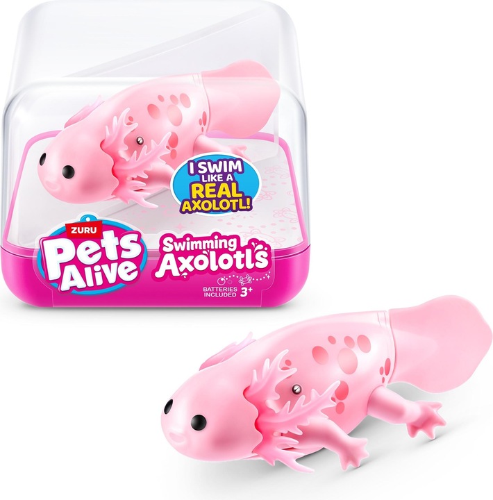Produktbild Zuru PETS ALIVE-WATER ACTIVATED-SWIMMING AXOLOTL,S1,CUBE,UQ,12PC