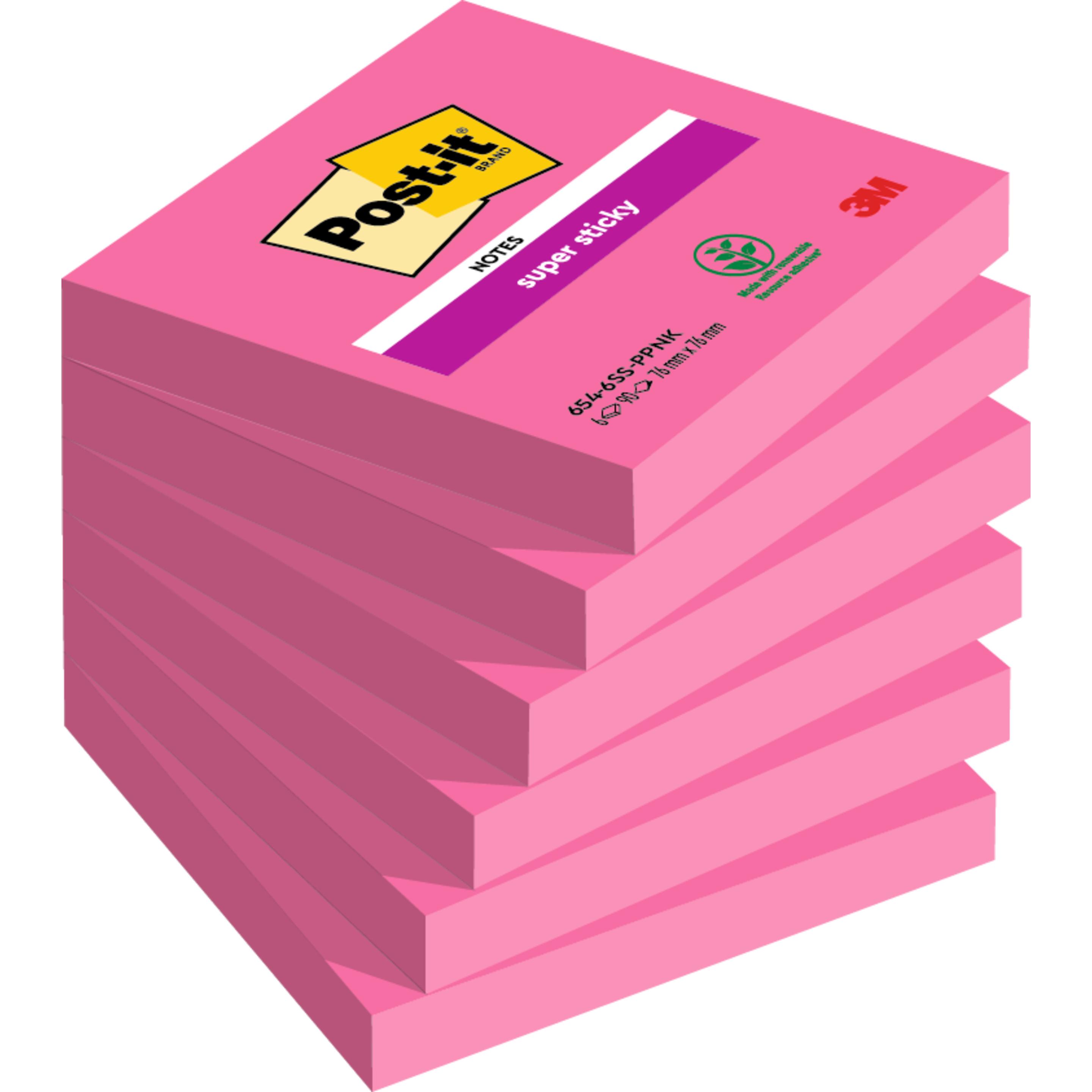 Post-it, Haftnotiz, Super Sticky Haftnotizen (76 x 76 mm)