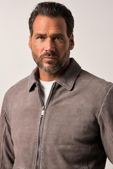 Produktbild JP1880 Lederjacke, Leder, Lammvelours, Rückenbadge, bis 7 XL (4XL)