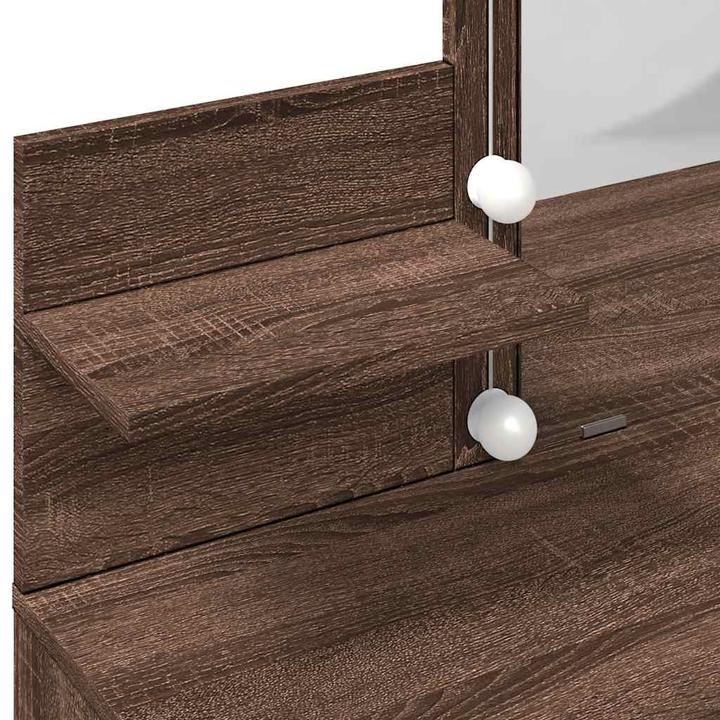 Actual product image VidaXL Dressing table with LED (100 x 40 x 130 cm)