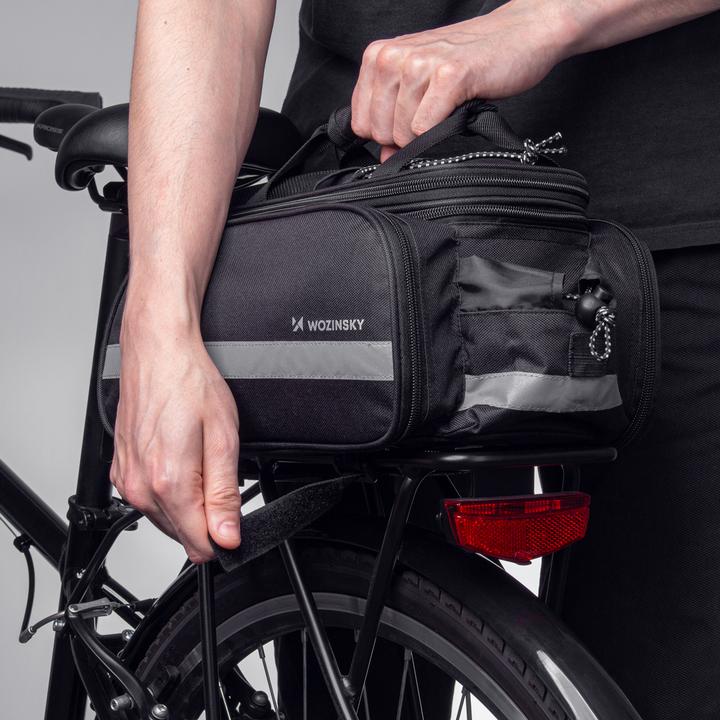 Produktbild Wozinsky WBB36BK 27L Fahrradtasche - schwarz (27 l, Gepäckträgertasche)