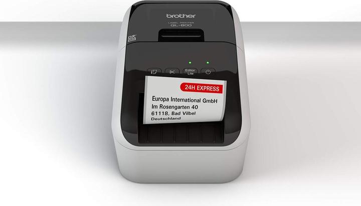 Image du produit Brother Imprimante thermique QL800ZX1 USB Gris Blanc/Noir Noir/Gris (300 dpi)