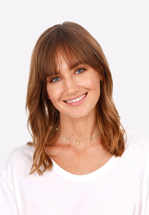 Produktbild Elli Choker mit Plättchen Matt Look (Sterling Silber, 36 cm)