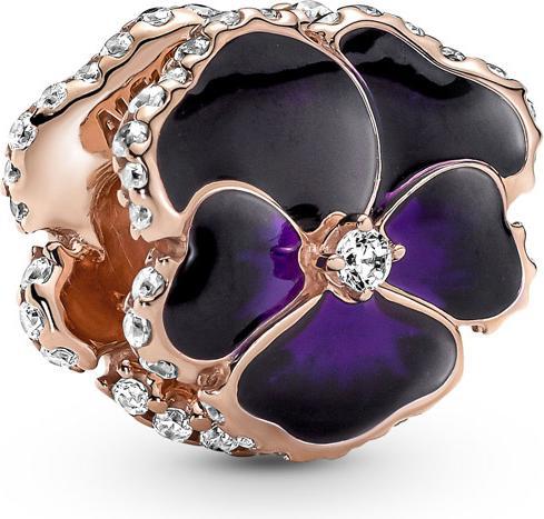 Image du produit Pandora Charm violet fleur de pensée (Émail)