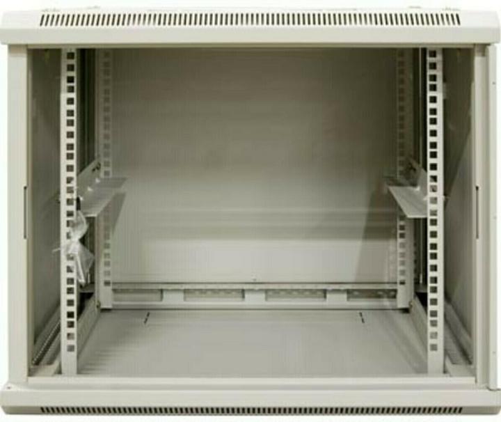 Produktbild Dsit 9 HE Serverschrank, Wandgehäuse, mit Glastür, Weiss (BxTxH) 600 x 450 x 500mm (9 HE, 19 Zoll Rack)