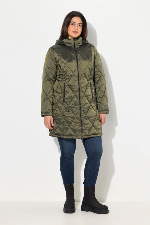 Produktbild Ulla Popken HYPRAR Steppjacke, Kapuze, 2-Wege-Zipper, Zipptaschen (50, 52)