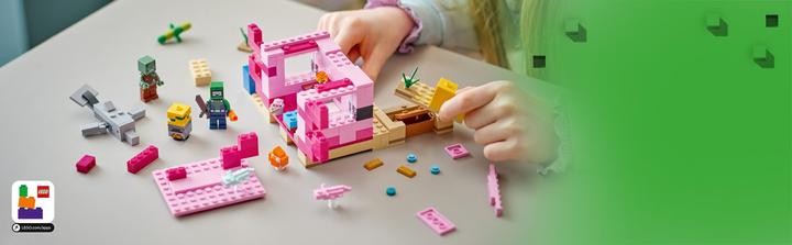 Produktbild LEGO Das Axolotl-Haus (21247, LEGO Minecraft)
