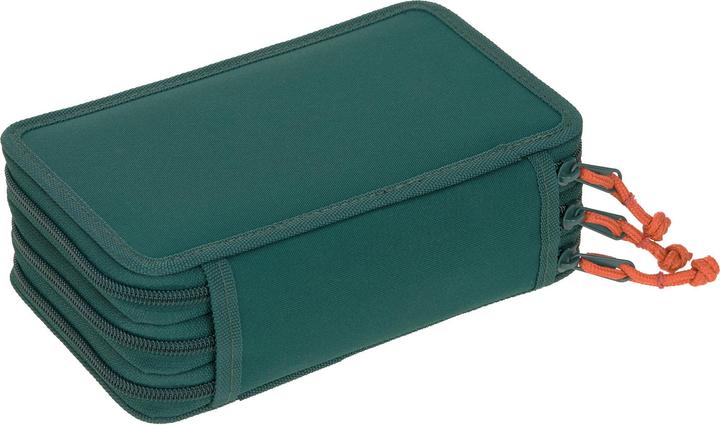 Produktbild Lässig Etui Triple Unique Ocean Dunkelgrün, befüllt