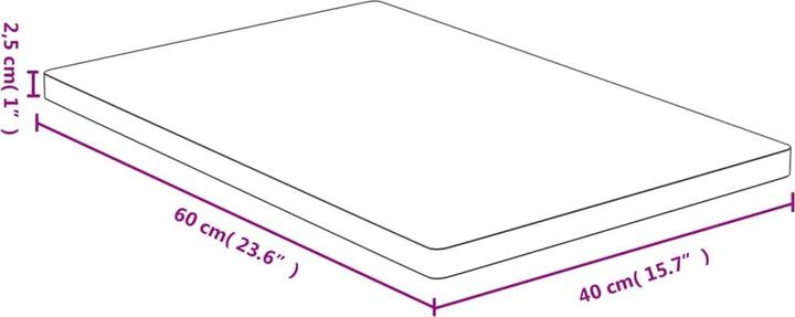Immagine prodotto VidaXL Weston (40 x 60 x 2,5 cm)