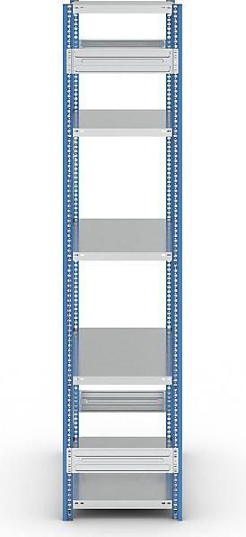 Actual product image eurokraft pro Shelf plug-in rack, blue / galvanized