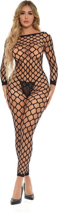 Produktbild Pink Lipstick Lingerie Swipe Right Crotchless Bodystocking One Size Black (One Size)
