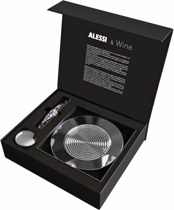 Productafbeelding Alessi Geschenkset wijn zwart (Wijnsluiting)