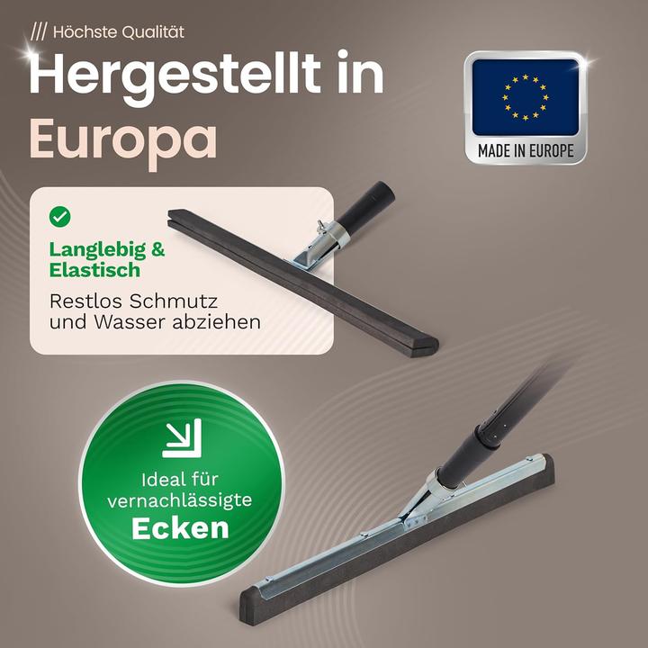 Actual product image Novaliv Wasserschieber Bodenabzieher 45cm mit Stiel 137 cm Duschabzieher Abzieher Dusche Boden Abzie