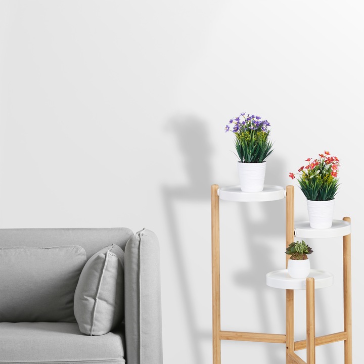 Image du produit Relaxdays Escalier à fleurs 3 marches