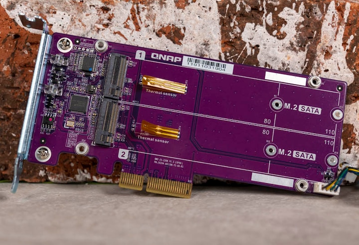 Actual product image QNAP DUAL M.2 22110/2280 SATA SSD