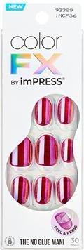 KISS Self-Adhesive Nails Impress Color Fx Around You - 30 Pieces (Kunstnägel)