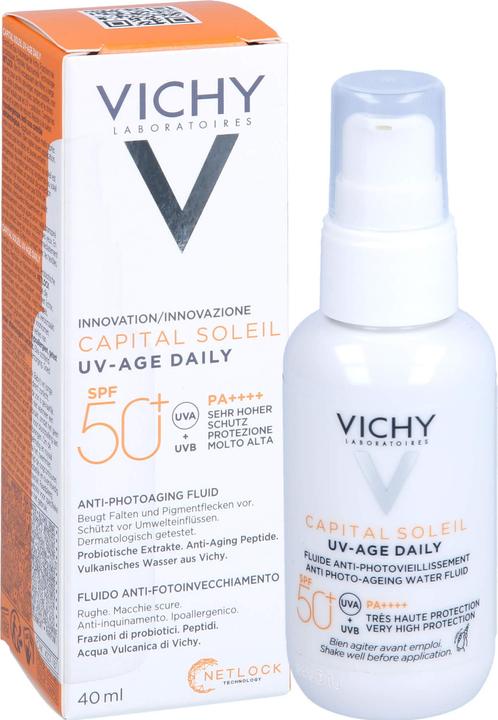 Actual product image Vichy Capital Soleil Fluid UV-AGE (Sun cream face, SPF 50+, 40 ml)