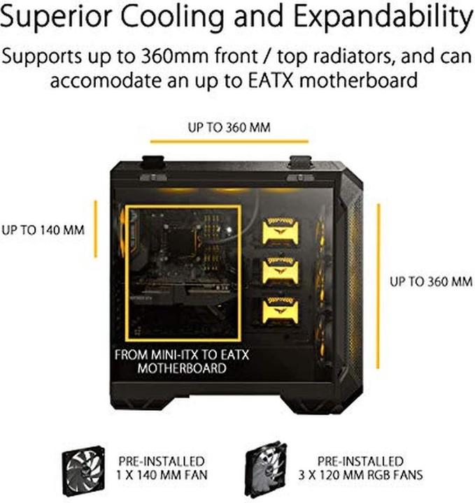 Produktbild ASUS TUF GT501 (ATX, mATX, Mini-ITX, E-ATX)