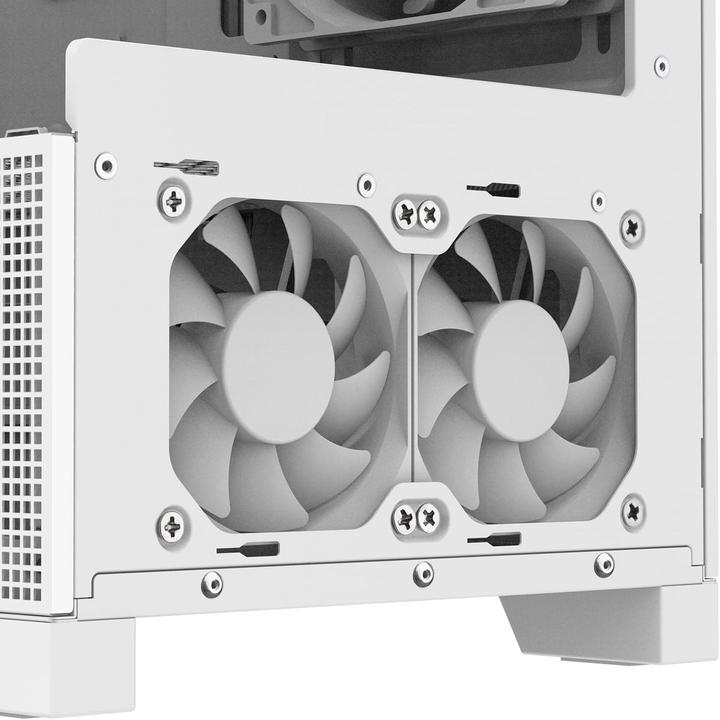 Produktbild Silverstone SST-LD05-W-ARGB - Panorama Tower Micro-ATX Computer Case, white (ATX, Micro ATX (mATX))