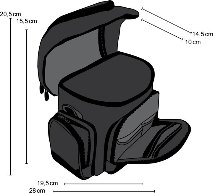 Produktbild mantona Neolit I (Kamera Schultertasche, Kamera Bereitschaftstasche, 1 l)