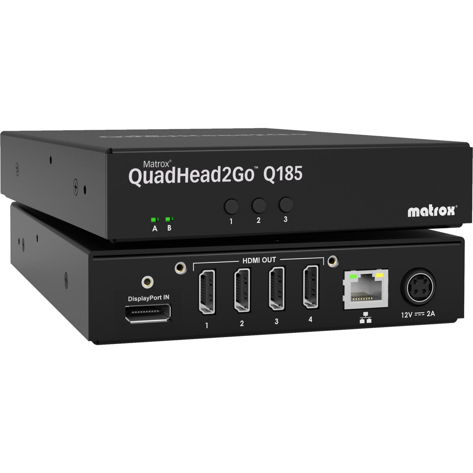 Matrox QuadHead2Go box (P), KVM Switch, Schwarz