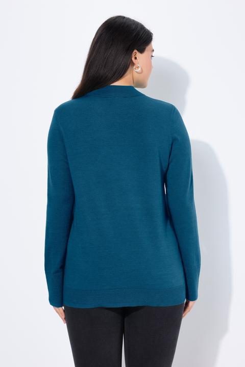 Produktbild Ulla Popken Pullover, Stehkragen, Langarm, Rippbündchen (62)