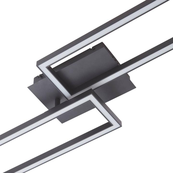 Actual product image Lucande Tjado LED ceiling lamp rectangle 2fl 100cm (840 lm)