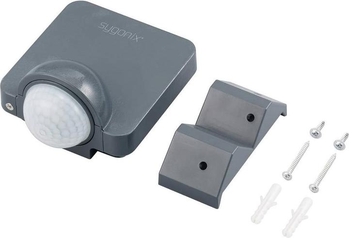 Actual product image Sygonix SY-5836536 Wall-mounted PIR motion detector 360° relay Dark grey IP54 (8 m)