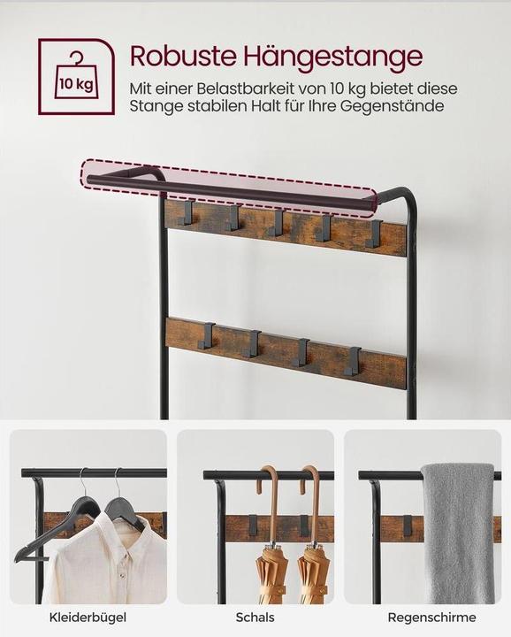 Actual product image Vasagle Wall coat rack