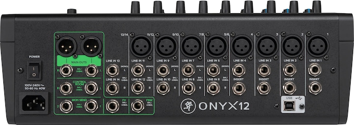 Productafbeelding Mackie ONYX12 14-kanaals mengpaneel (Studio en live mixer)