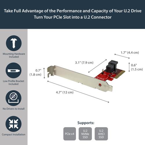 Immagine prodotto StarTech U.2 ADATTATORE NVME SSD 2,5" 2.5" NVME SSD