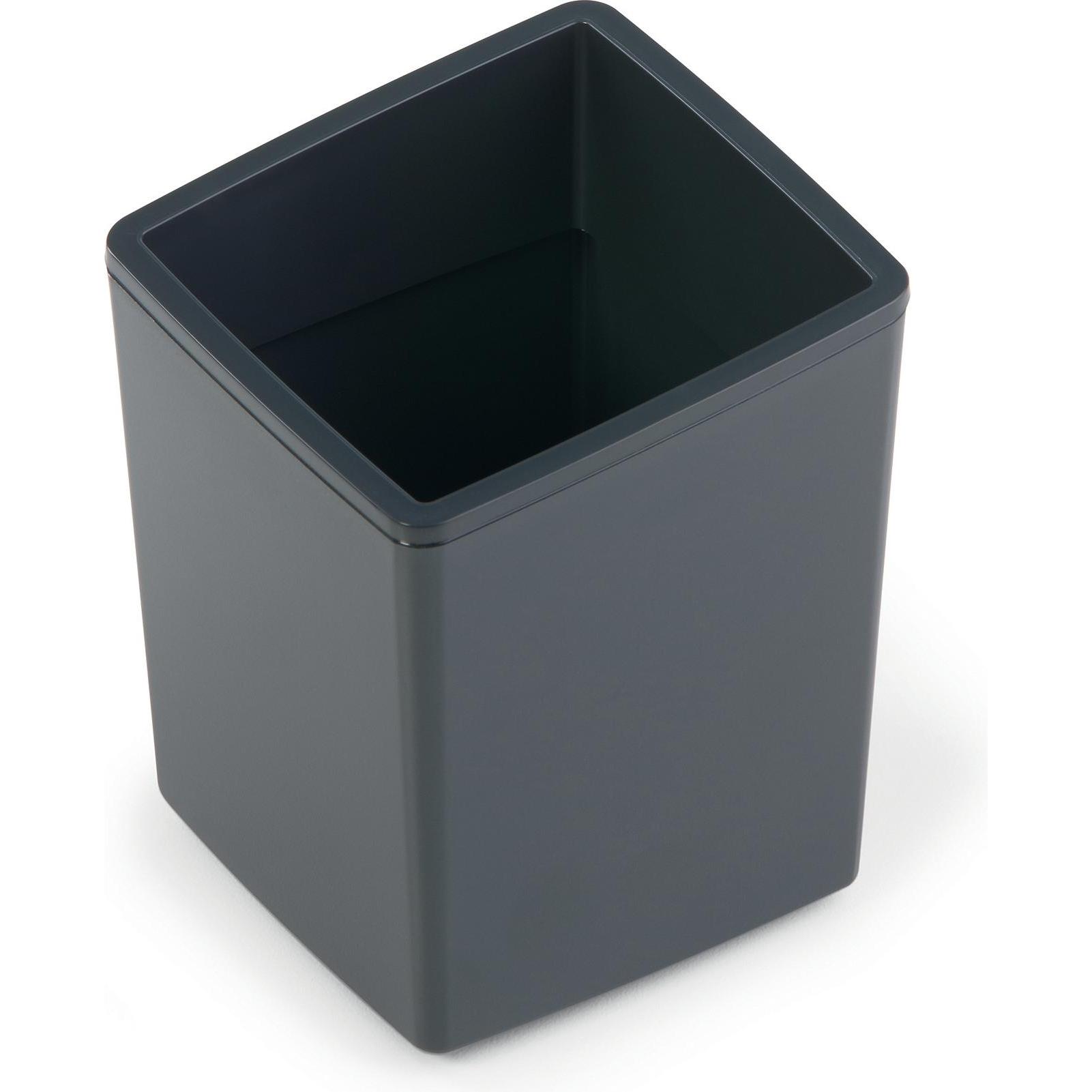 4x Durable Coffee Point Bin, Abfalleimer, Schwarz