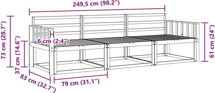 Produktbild vidaXL Outdoor-Sofagarnitur