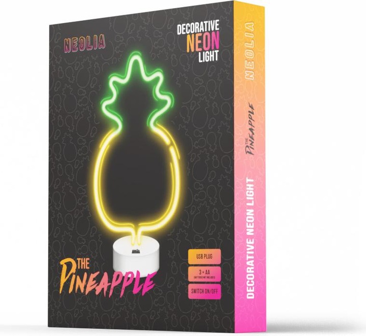 Immagine prodotto Forever Light Neon LED su supporto PINEAPPLE giallo verde NNE05 Neolia
