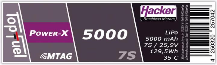 Actual product image Hacker LiPo Pack TF Power-X 5000-7S MTAG (25.90 V, 5000 mAh)