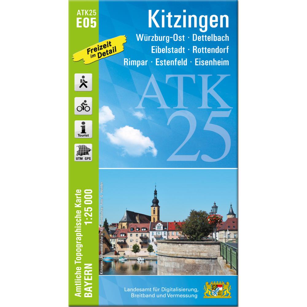 ATK25-E05 Kitzingen (Amtliche Topograph, Landkarte