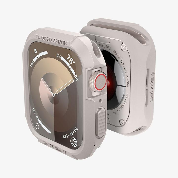 Actual product image Spigen Apple Watch 9/SE RugArm Dune Bg