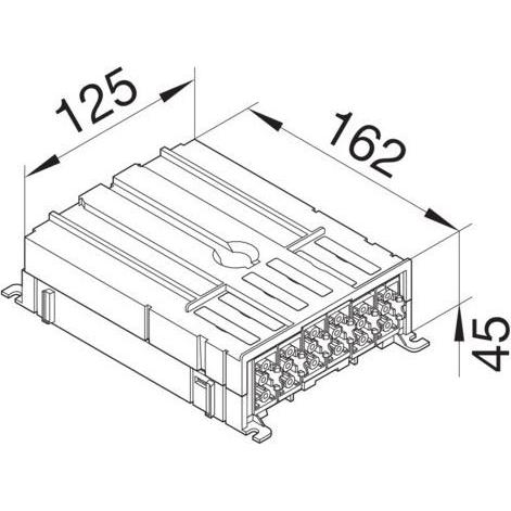 Thumbnail - Hager Teh G8366 Sammelpunkt Wieland Komplett, Elektronikzubehör + Gehäuse, Schwarz